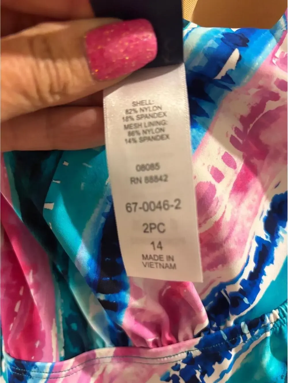 Kim Gravel Tankini Set – Size 14 - Picture 7 of 7